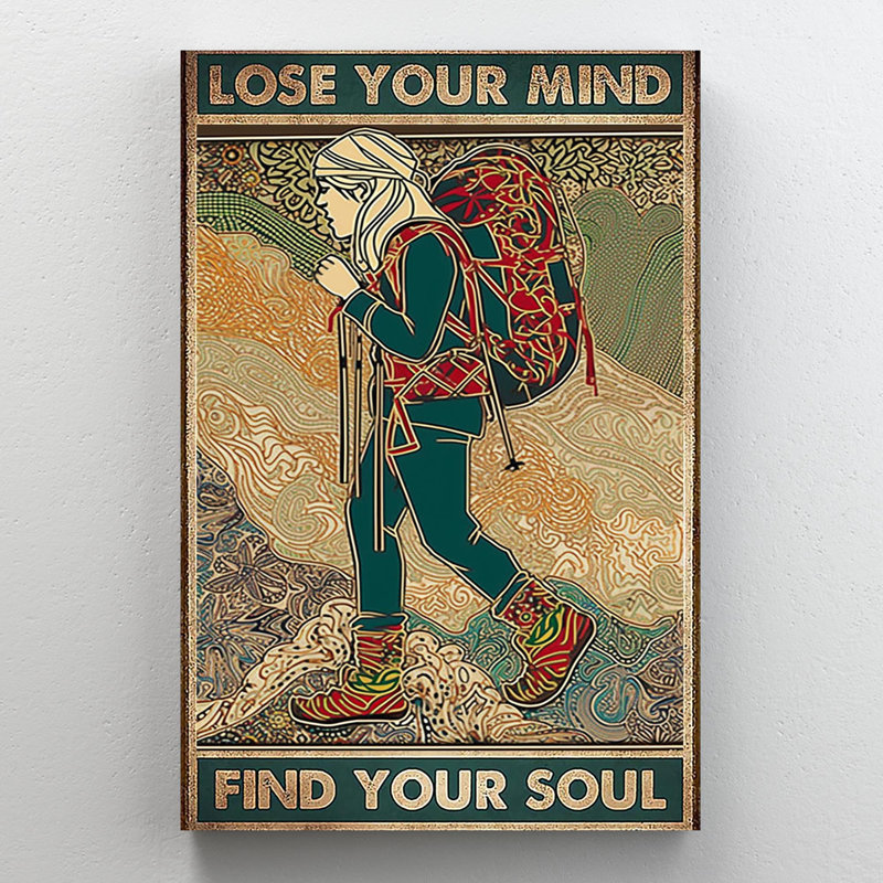 Randonnée pédestre «Lose your mind», impression sur toile, H 36 po x l 24 po x P 1,25 po