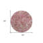 Tapis d'intérieur rond lavable 8 pi