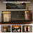 Alkire 62" Modern TV Stand for TVs Up to 70" with Storage Cabinets,Glossy TV Console with LED Light and Adjustable Shelves-1590969795