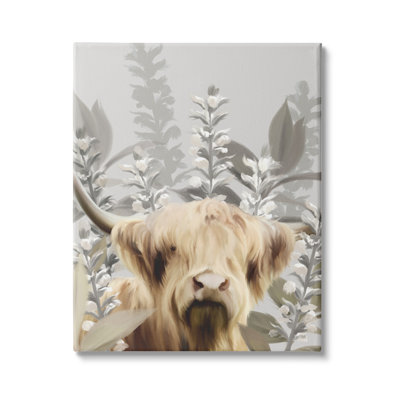 «Longhorn Portrait Shaggy Bovins»