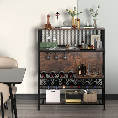 Table de bar à vin VEVOR, armoires de rangement pour boissons alcoolisées industrielles