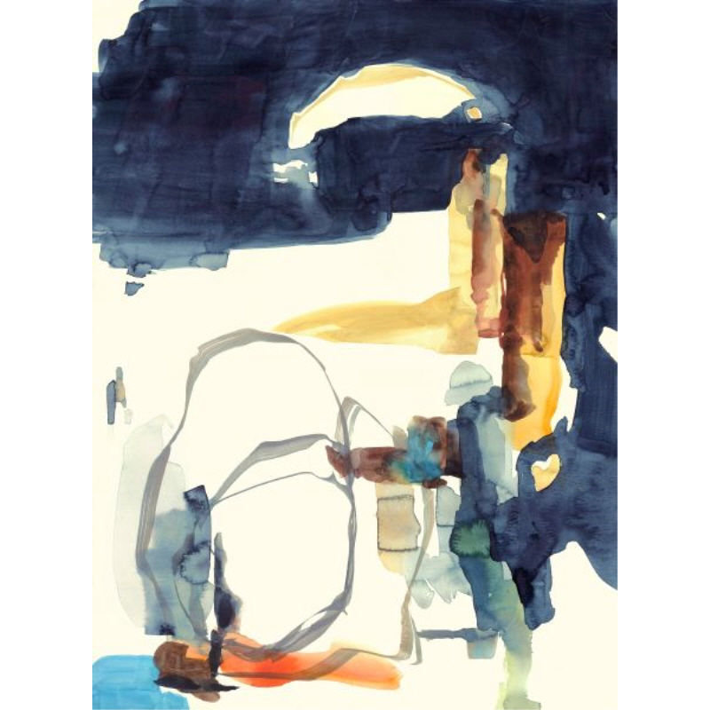 Village Map Painting by Sara Brown, 54" H x 40" W x 1.5" D, Outdoor