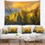 Tapisserie paysage montagnes vertes-28502045