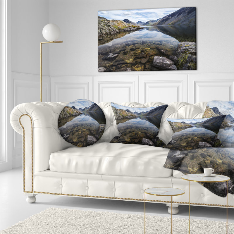 Coussin lombaire à imprimé paysage