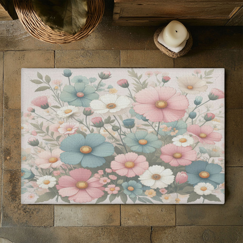 Tapis tressé Floral Wonderland, Rectangulaire 3 pi x 5 pi
