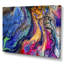 Rouge rouge bleu et jaune marbre - peinture sur toile-67228118-67228123