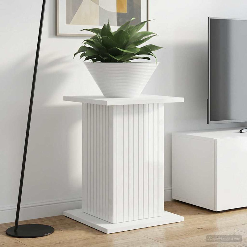 Plant Stand 1 Tier, High Gloss White