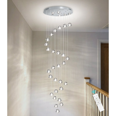 28-light Dimmable Crystal Chandelier