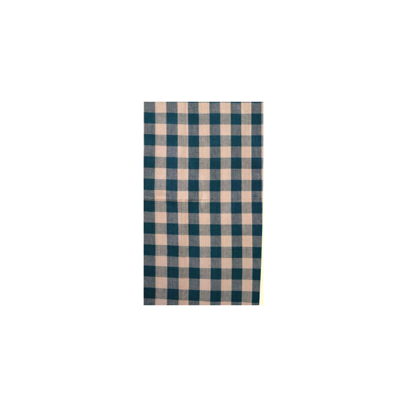 Panneau de rideau simple obscurcissant à carreaux 100% coton Morimasa, Vert