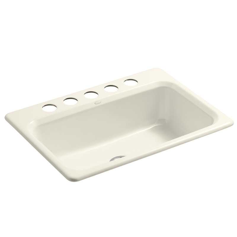 Évier de cuisine encastrable L 31 po x l 22 po Bakersfield ™, Amande
