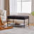 Upholstered Storage Bench With Removable Shelf-371680546