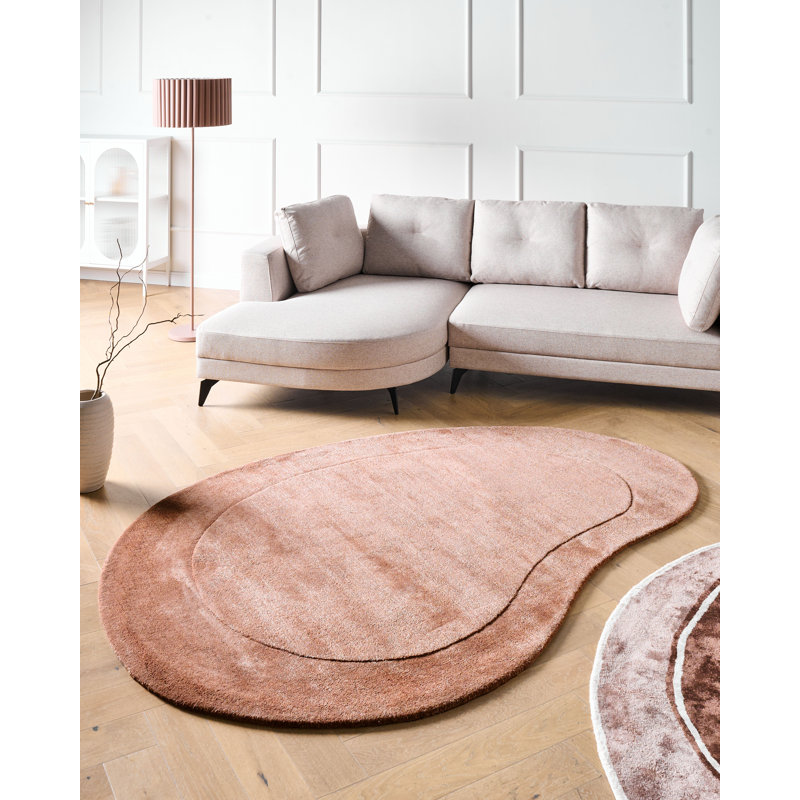 Novelty 160 cm x 230 cm Wool and Viscose Hand Tufted Kilim Area Rug