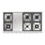ILVE Professional Plus II 48 inch Built-In Gas Rangetop with Griddle, in Stainless Steel-414775790