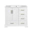 Meuble-lavabo traditionnel 36 po avec lavabo en céramique, armoire de salle de bain avec deux portes à fermeture douce et quatre tiroirs-2045829736