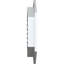 Évent gable vertical en pvc avec cadre plat en pvc blanc-33214114-33197653