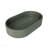 23.6'' Concrete Oval Modern Dark Green Bathroom Sink