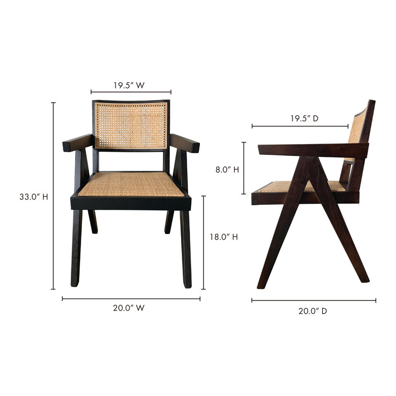 Arm Chair, Dark Brown