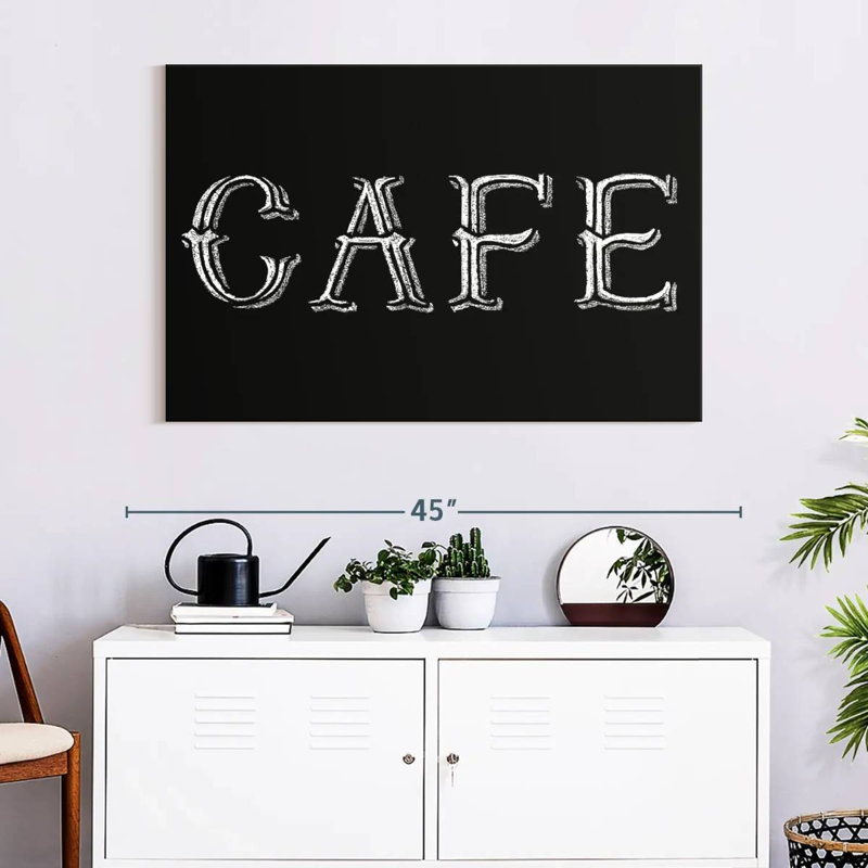 Tergel Blackboard Cafe Typography, 8" H x 12" W