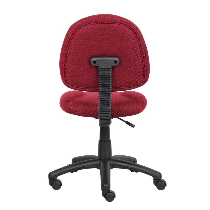 Task Chair, Burgundy Tweed, Not Included