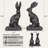 Vintage Rabbit Bookends – Decorative Bunny Figurines For Shelves & Tabletops-1623253003