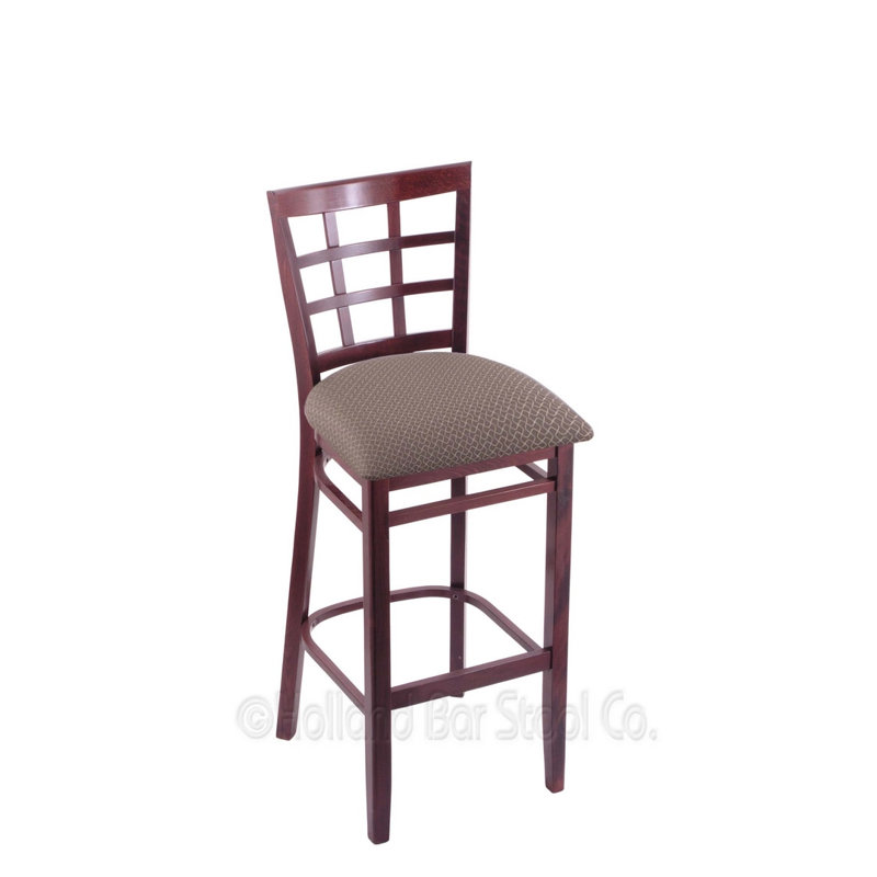 Bar Stool, Dark Cherry, Graph Alpine, Bar Stool (30" Seat Height)