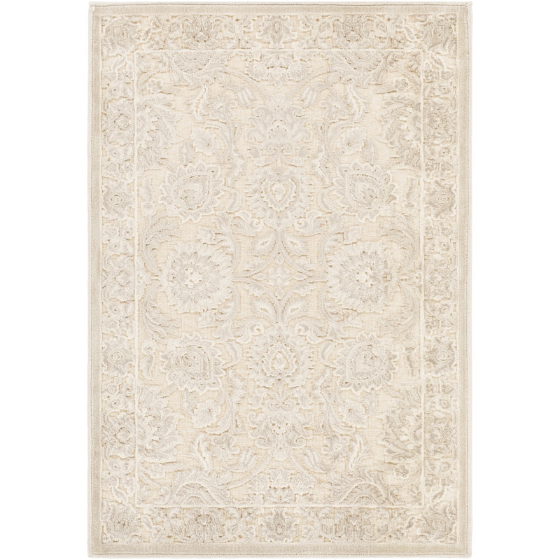 Tapis beige / taupe / kaki Desalvo, Rectangle 2 pi 2 po x 3 pi