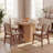38-112" Extendable Folding Dining Table for 2-12 People, Expandable Fluted Table with Side Storage Shelves-318752349