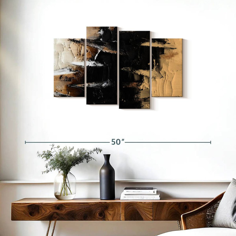 Avery Minimalist Textured Stripes, 22" H x 36" W
