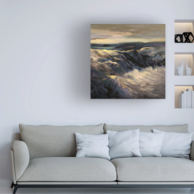 Art mural sur toile tendue - "Passing Storm" Sheila Finch pour décoration de salon, de chambre à coucher ou de bureau - 24 x 24