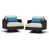 Cadre brun / coussin gris colombe Sunbrella est en rupture de stock