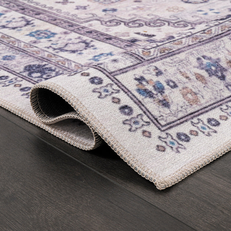 Geometric Cotton and Chenille Flatweave Area Rug, 200 cm round