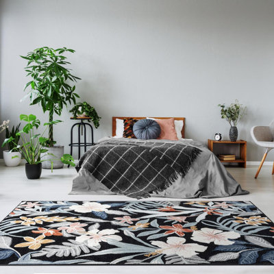 Tropical Leaf Area Rug