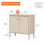 Obrian Nightstand with Door for Bedroom, End Table Side Table with Storage-791546908-791546898