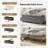 Lauris 43.75'' W Modern Storage Bench with Removable Cover and Nailhead Trim-1144210431