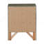Table de chevet élégante avec rangement gris
