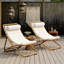 Chaise pliante d'extérieur 2 pièces, chaise de patio enveloppée de rotin avec dossier réglable, coussin épais et appui-tête détachable, pour la piscine, la plage, la cour, le camping et le camping-256868418