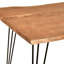 Acacia Rectangular Wood Top Dining Table with Iron Base-474247448-474247449-474247451