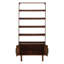 Silvie 5-Tier Acacia Bookcase, Walnut