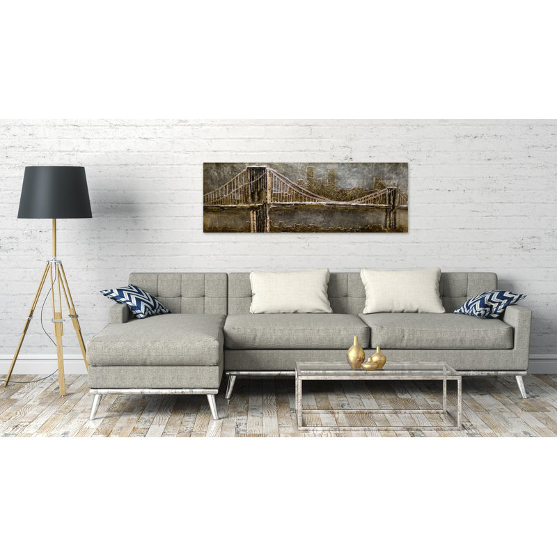Le Pont D'or wood print