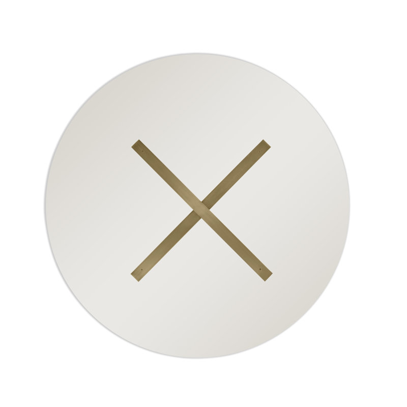 Table Base, Brushed Brass