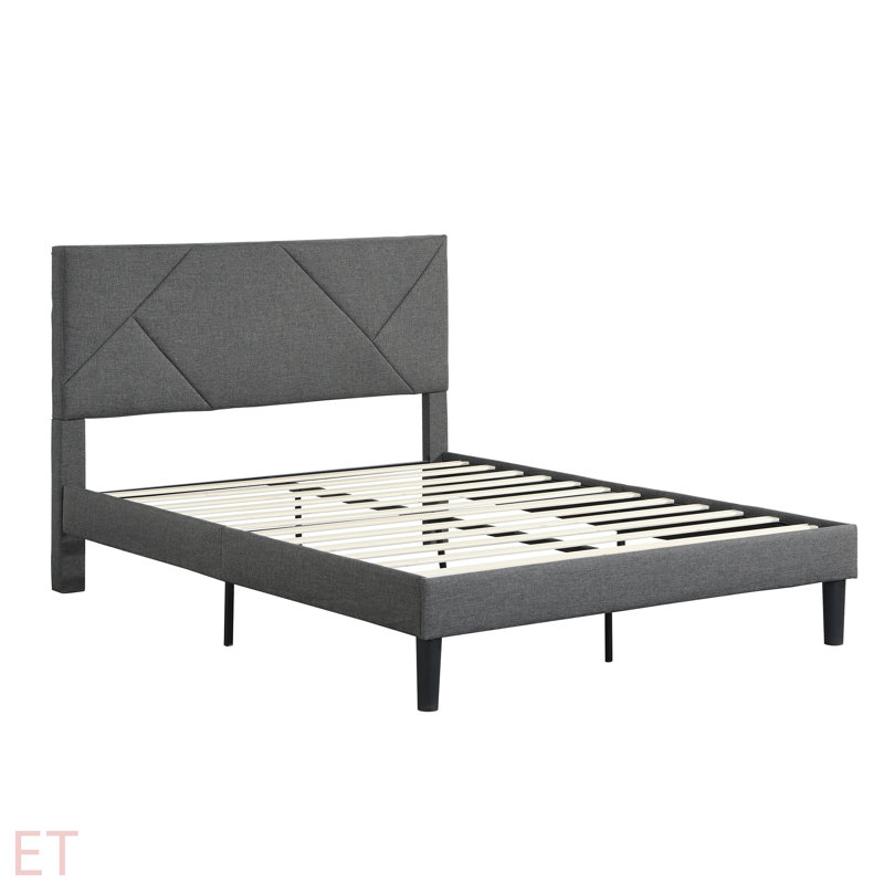 Antonel Tufted Low Profile Platform Bed, Queen