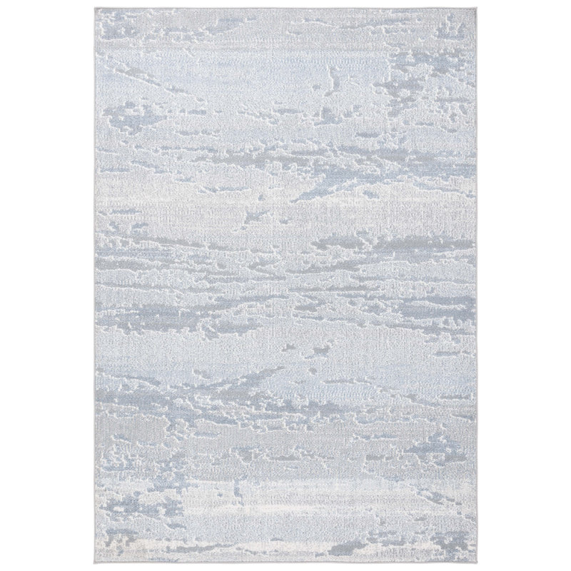 Kionne Performance Performance Abstract Rug, Square 6'7"