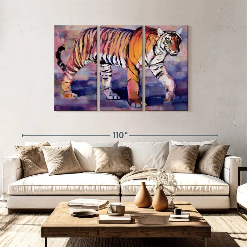 Brampt Tigress Khana India, 48" H x 74" W