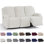 Couvre-fauteuil inclinable avec coussins élastiques pour enfants 3 pièces Wald