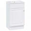 Meuble-lavabo 20 po avec lavabo en céramique, tablette réglable-114360038