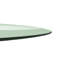 Plateau de table rond en verre trempé transparent de 42 po avec bord biseauté épais de 1/2 po idéal pour les tables, les bureaux, les espaces de travail et les meubles d'extérieur de Fab Glass and Mirror-746812783