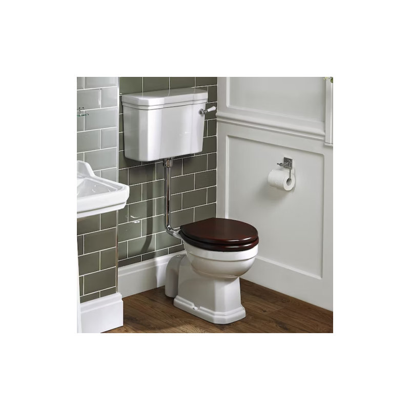 Ackryod Soft Close Elongated Standard Toilet Seat, Espresso