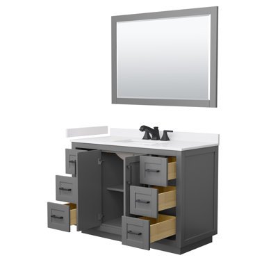Miranda 48" Freestanding Single Bathroom Vanity with Cultured Marble Top