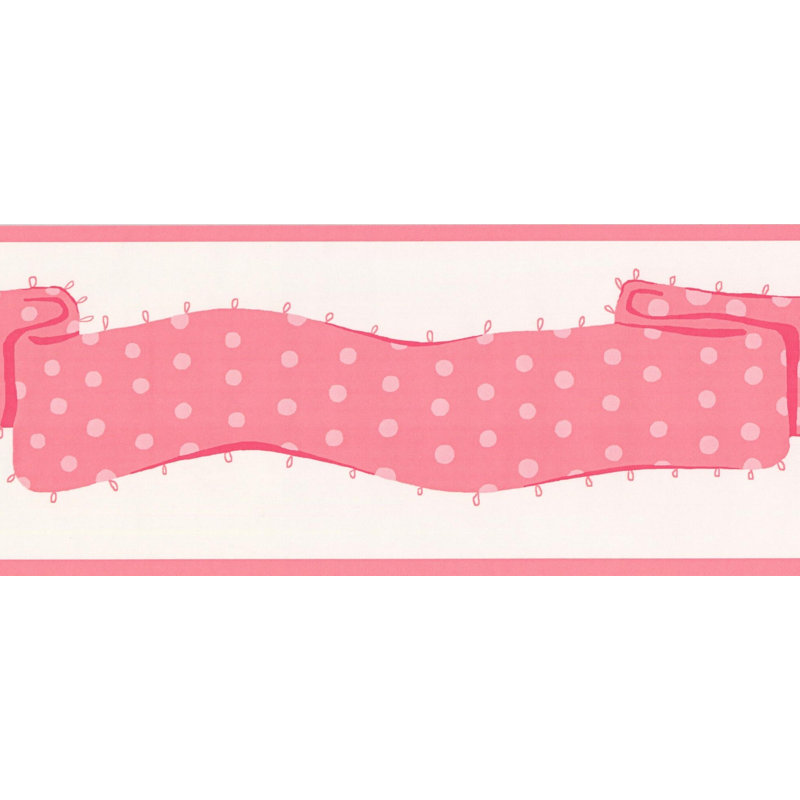 Bordure rayée, Rose / rose