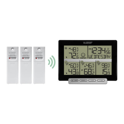 3-Channel Wireless Digital Weather Station with 3 included sensors